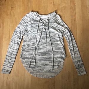 Soft and sexy lace up long sleeve